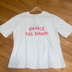 Kate Spade X Target "DANCE TIL DAWN" Graphic T-Shirt Size XXS NWT